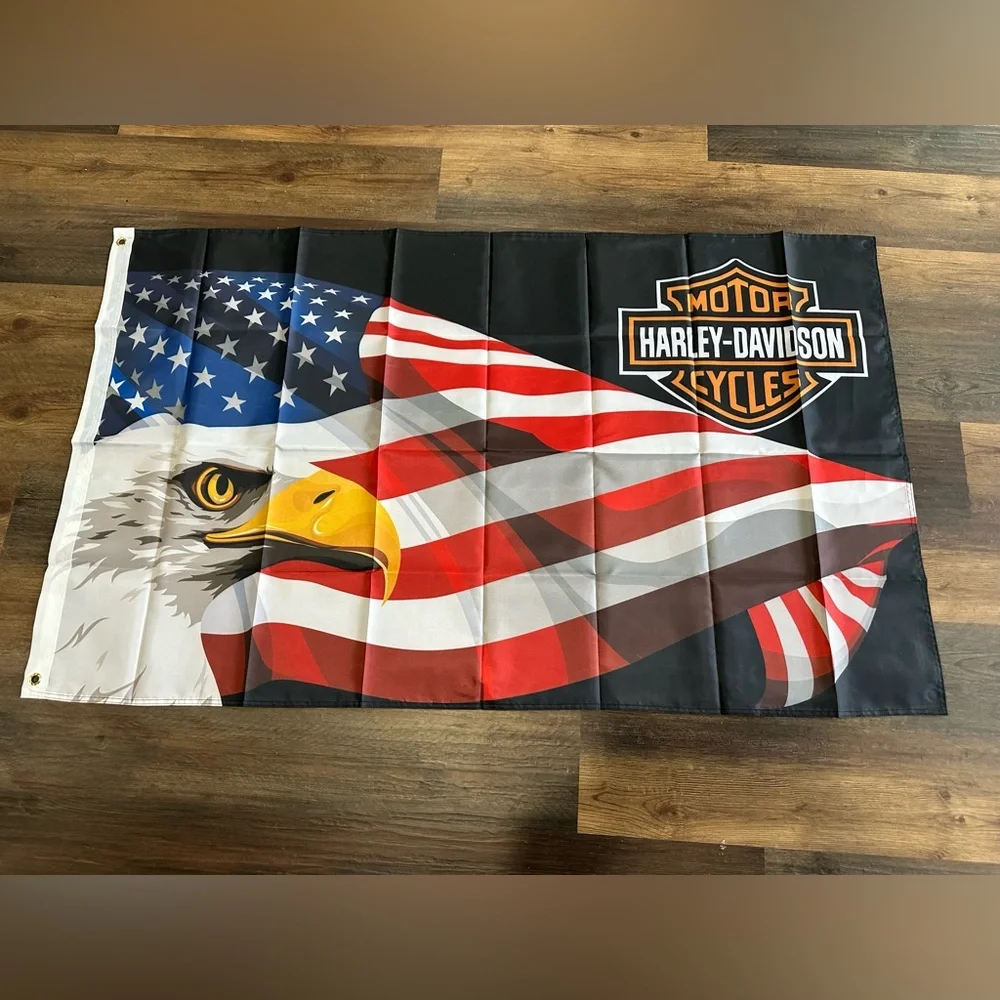 Harley Davidson flag 3 by 5 feet outdoor banner new in package